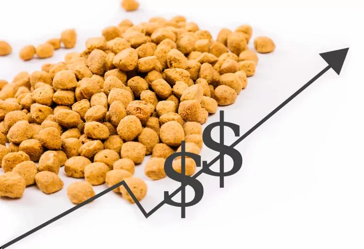 Best Fed Cats - image of pet food with upward growth profit graph